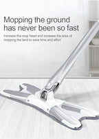Self-Wringing X-Shape Flat Mop