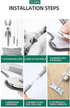 Self-Wringing X-Shape Flat Mop
